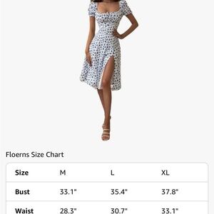 Women's Blue Floral Dress